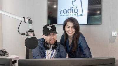 UAE newcomers Elliot Lovejoy with Nimi Mehta are enjoying the banter and relating their stories on Radio 1. Vidhyaa for The National