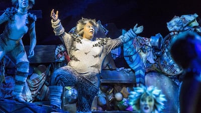 A rehearsal of Cats at Dubai Opera. Antonie Robertson/The National