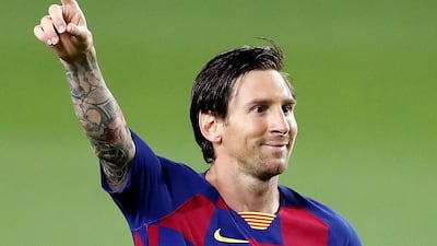 June 2020: Off goes the beard and another new-look Messi. EPA