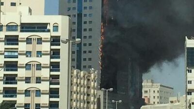 It is believed that 19 people were treated for smoke inhalation and 200 families were left homeless and are being cared for by Emirates Red Crescent. Courtesy Sharjah Civil Defence