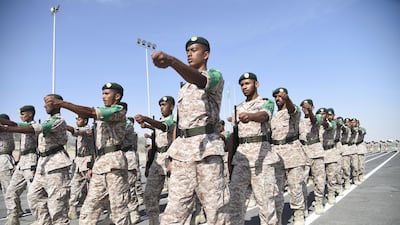 UAE recruits taking part in a National Service parade. Wam / File photo