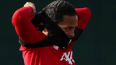 Liverpool's Virgil van Dijk during training. Reuters