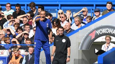 Maurizio Sarri is excited about being in England and managing outside his native Italy for the first time in his career. EPA