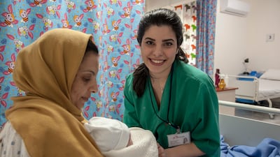 Manar and baby Luna will stay under observation for at least six hours before being allowed home