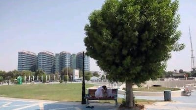 The Abu Dhabi Corniche was deserted on the final day of Eid yesterday.