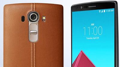 The new LG G4 with leather back. EPA