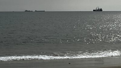 The fishermen blame industrial fishing tankers from China and Korea, often trawling miles out at sea, for reduced fish stocks in Sierra Leone. Nick Webster / The National