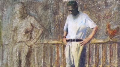 A handout image of an artwork for The Transients, an exhibition of acrylic and oil paintings by Marwan Karout at Alliance Française Dubai (Courtesy: Marwan Karout and Alliance Française Dubai)