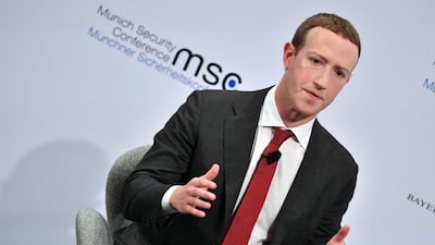 Facebook CEO and co-founder Mark Zuckerberg speaks during a Conversation session 'Learn Fast and Fix Things: Social Media and Democracy' at the 56th Munich Security Conference (MSC) in Munich, Germany. EPA
