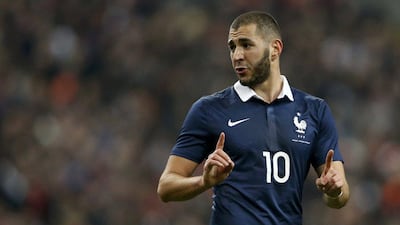 Karim Benzema scored one of France's two goals on Wednesday March 5, 2014 against Netherlands. Charles Platiau / Reuters