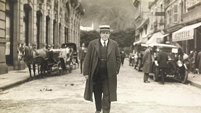 The American mining engineer and art collector Chester Beatty in Mont Dore, France. Courtesy Warren Grossman / Chester Beatty Library