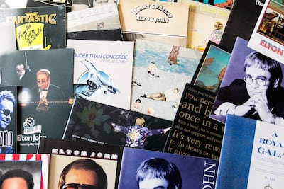 More Elton John memorabilia. Reem Mohammed / The National