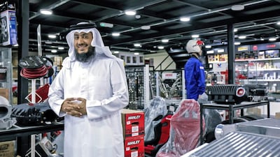 Saeed Al Marzooqi turned a childhood passion into a business that serves customers eager to modify their cars. Victor Besa for The National