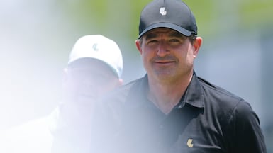 CEO of LIV Golf, Scott O'Neil looks on during day one of LIV Golf Mexico City at Club de Golf Chapultepec on Thursday. Getty Images