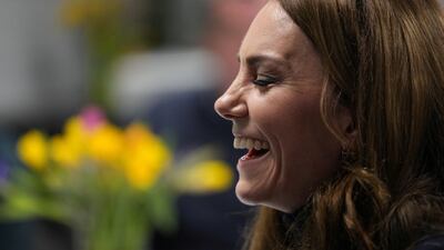 Kate, Princess of Wales, at the Wales v England Six Nations rugby match at the Principality Stadium in Cardiff. Reuters