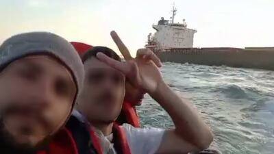 Pictures of migrants at sea were found on Pistiwan Jameel's phone. Photo: National Crime Agency