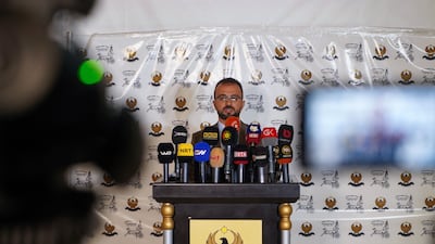 The director of antiquities in the Dohuk governorate of the Kurdistan Region of Iraq, Bekas Brefkany, announces the results of the archaeological excavations.