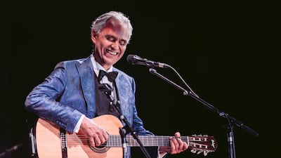 Andrea Bocelli is bringing his Romanza 30th Anniversary World Tour to the UAE. Photo: Ethara