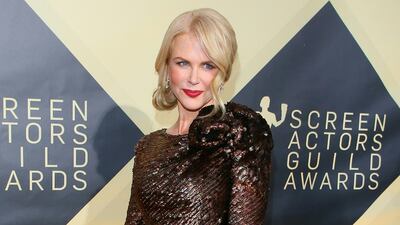 She took home a SAG Award for her work in Big Little Lies and Nicole Kidman's Armani Prive gown is fitting of a winner. Jean-Baptiste Lacroix / AFP