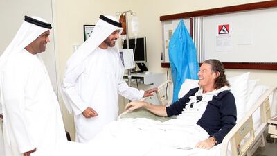 Members of Al Wasl's board visited Metsu in an American hospital in 2012. He lost his battle with cancer on Tuesday at the age of 59. Photo courtesy Al Wasl Club