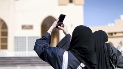 Al Emam Al Nawawi Mosque. An architectural walk on Saturday explored spaces of coexistence around Al Qasimiyah neighborhood in Sharjah. The journey followed the path of the recently launched publication 'In Search if Spaces of Coexistence: An Architect’s Journey'. Photo: Reem Mohammed/The National