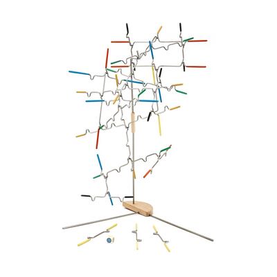 This 31-piece suspension game helps developmental skills, hand-eye co-ordination and cognitive reasoning skills. Photo: Melissa & Doug
