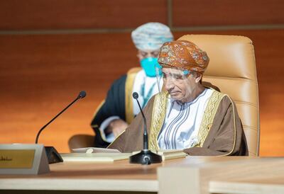 Oman Deputy Prime Minister Fahad bin Mahmoud at the GCC this summit. Courtesy Ministry of Foreign Affairs - Saudi Arabia