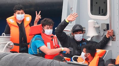 Migrants trying to reach Britain are a target of far-right tactics. AFP