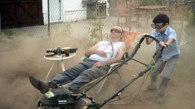 Bill Murray, left, and Jaden Lieberher in a scene from St. Vincent. AP Photo / The Weinstein Company
