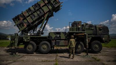 Controversy has erupted over Germany’s offer of Patriot missile launchers, such as the one pictured, to Poland. EPA