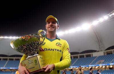 Aaron Finch has led Australia to back-to-back ODI series victories in India and the UAE. Francois Nel / Getty Images