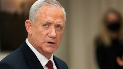 The plan was unveiled by Israel's Defence Minister Benny Gantz in a briefing to politicians. AP
