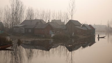 Dal Lake on a cold morning in Srinagar, Indian Kashmir. Reuters