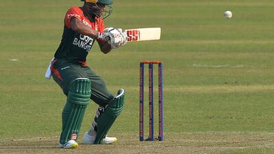 Bangladesh's Najmul Hossain Shanto scored 40 on Saturday. AFP