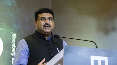 India’s petroleum and natural gas minister, Dharmendra Pradhan, is pushing the increased use of gas. Prashanth Vishwanathan / Bloomberg