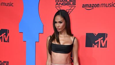 Joan Smalls in Brandon Maxwell attends the MTV EMAs 2019 on November 3, 2019 in Seville, Spain. EPA