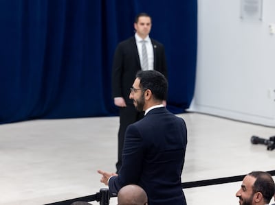 Sheikh Shakhbout bin Nahyan led the Emirati delegation in Washington. Photo: Wam