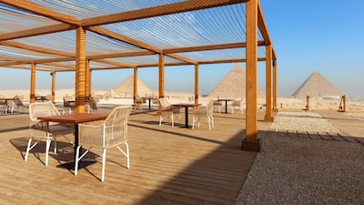 The 1,341-square-metre space includes three outside courtyard terraces, a tented lounge and an outdoor majlis