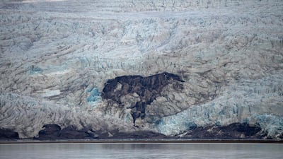The Nordenskiold glacier melting, near Pyramiden, in Svalbard, Norway. There will be a special focus on the world's fast-melting glaciers and ice sheets at the Paris forum. AFP