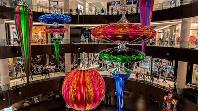 World's largest festive ornament at The Dubai Mall. Courtesy The Dubai Mall