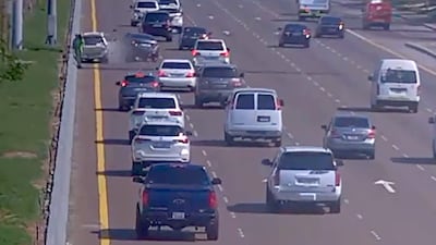 A screengrab from a video released by Abu Dhabi Police shows examples of reckless driving in the UAE