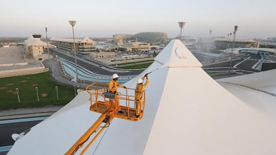 Yas Marina Circuit continues its preparations for the start of the 2014 Abu Dhabi Formula 1 Grand prix. Wam