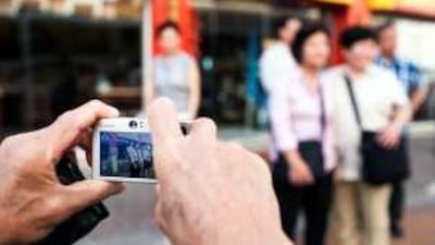 Tourists of Chinese descent living in Australia visit Beijing Restaurant in Abu Dhabi. They were on a five-day trip to the UAE.