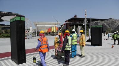 The massive site is ready to welcome visitors. Pawan Singh / The National