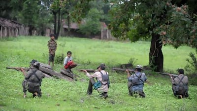 India's Maoist problem came back into focus last month after fighters killed 24 Congress party workers in Chhattisgarh state. Noah Seelam / AFP Photo