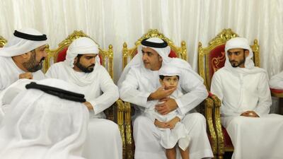 Lt. Gen Sheikh Saif bin Zayed, Deputy Prime Minister and Minister of Interior, offers his condolences to the family of Ali Hassan Al Blushi in Ras Al Khaimah. Wam