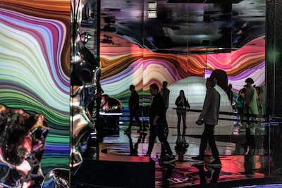 Aya has various zones or rooms designed to evoke unique reactions from visitors. Antonie Robertson / The National