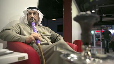 The Department of Economic Development says there are about 500 shisha cafes across Abu Dhabi, including 176 in Abu Dhabi city, 178 in Mussaffah, 90 in Al Ain and 11 in Al Gharbia. Silvia Razgova / The National