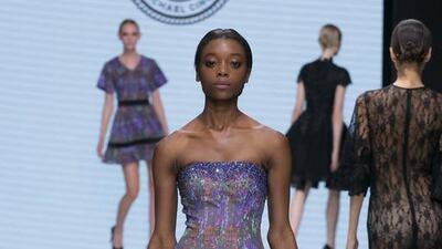 Cocktail dresses were all about pastels and playfulness. Courtesy Michael Cinco and Couturissimo