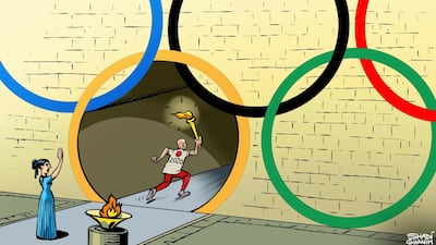 Our cartoonist Shadi Ghanim's take on the uncertainty around the fate of the Tokyo 2020 Olympic Games.